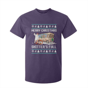 Funny Christmas Trump T Shirt For Kid Merry Xmas Shitter Was Full Ugly TS10 Purple Print Your Wear