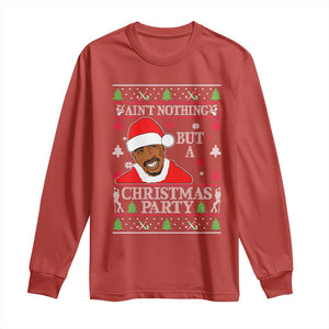 Funny Christmas Long Sleeve Shirt Funny Ain't No Party Like a Diddy Party Ugly Christmas Sweater TS10 Red Print Your Wear