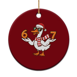 67 Christmas Silly Goose Ceramic Ornament 6 7 Meme Funny Six Seven Gen Alpha Slang TS10 1pc Red Print Your Wear