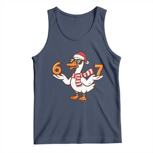 67 Christmas Silly Goose Tank Top 6 7 Meme Funny Six Seven Gen Alpha Slang TS10 Navy Print Your Wear