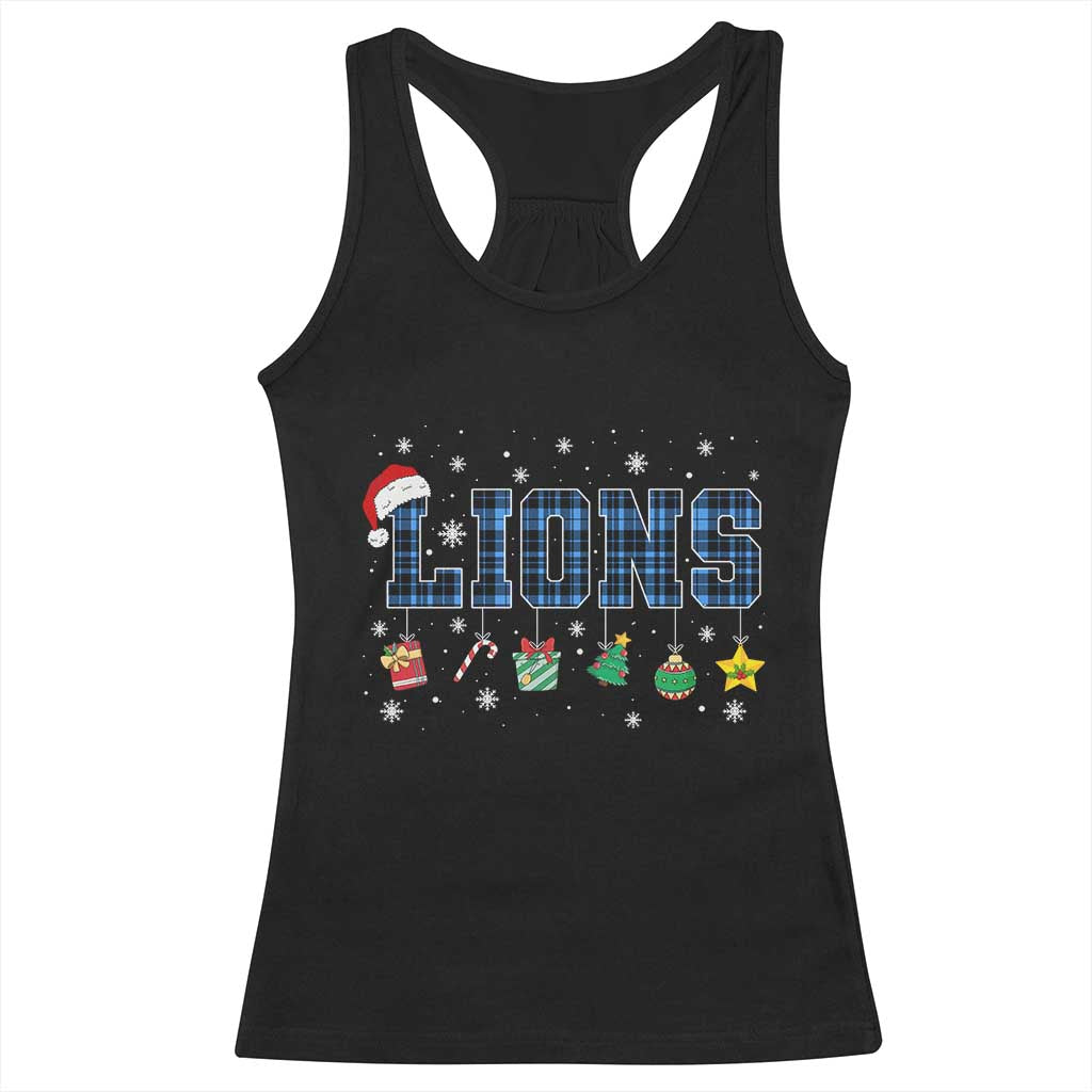 LF Christmas Racerback Tank Top Blue Plaid DFL Fans Xmas Pajamas TS10 Black Print Your Wear