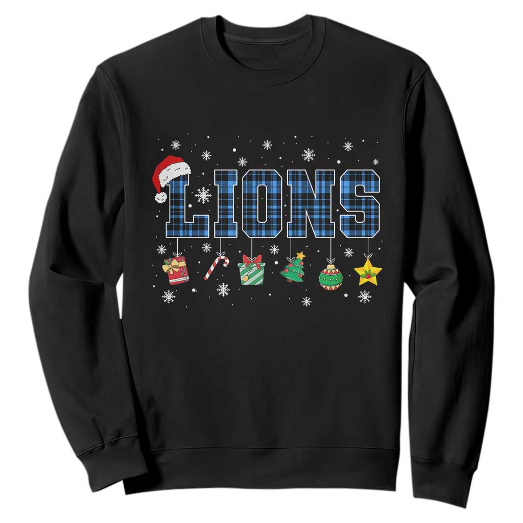 LF Christmas Sweatshirt Blue Plaid DFL Fans Xmas Pajamas TS10 Black Print Your Wear