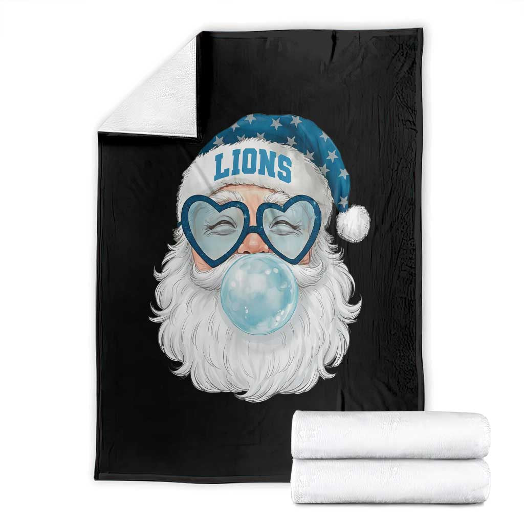 Christmas LF Throw Blanket Vintage Retro Santa Bubble Gum Game Day TS10 Black Print Your Wear