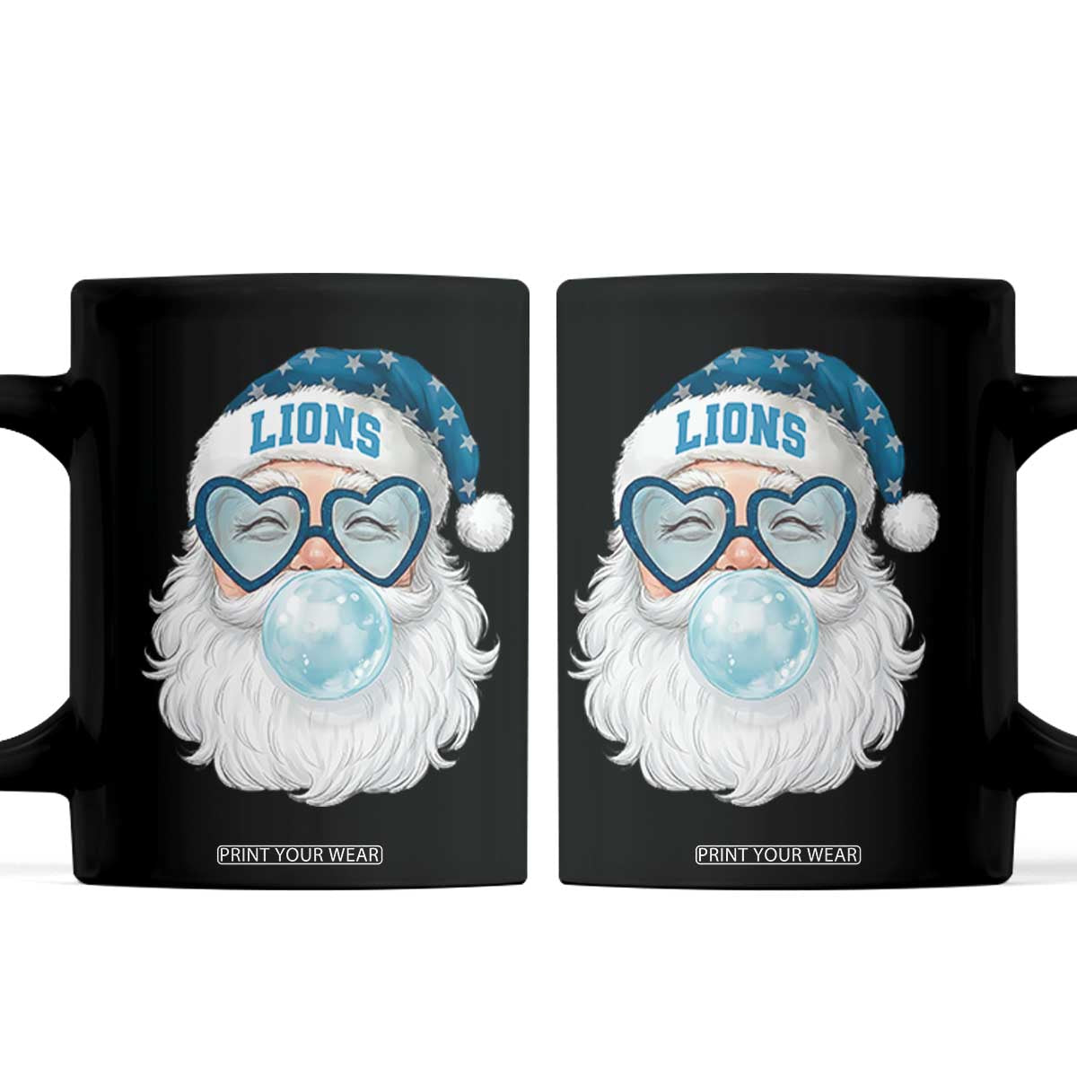 Christmas LF Coffee Mug Vintage Retro Santa Bubble Gum Game Day TS10 Black Print Your Wear
