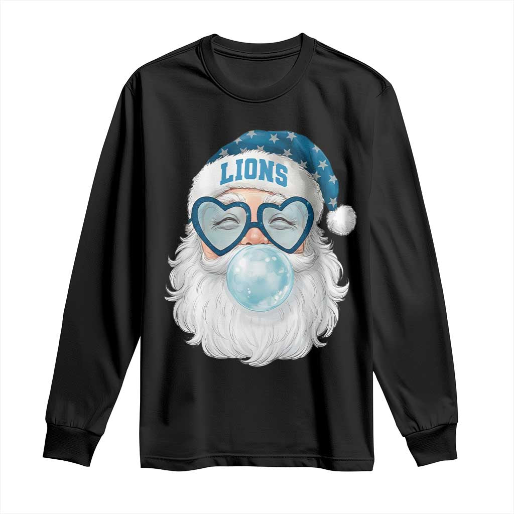 Christmas LF Long Sleeve Shirt Vintage Retro Santa Bubble Gum Game Day TS10 Black Print Your Wear