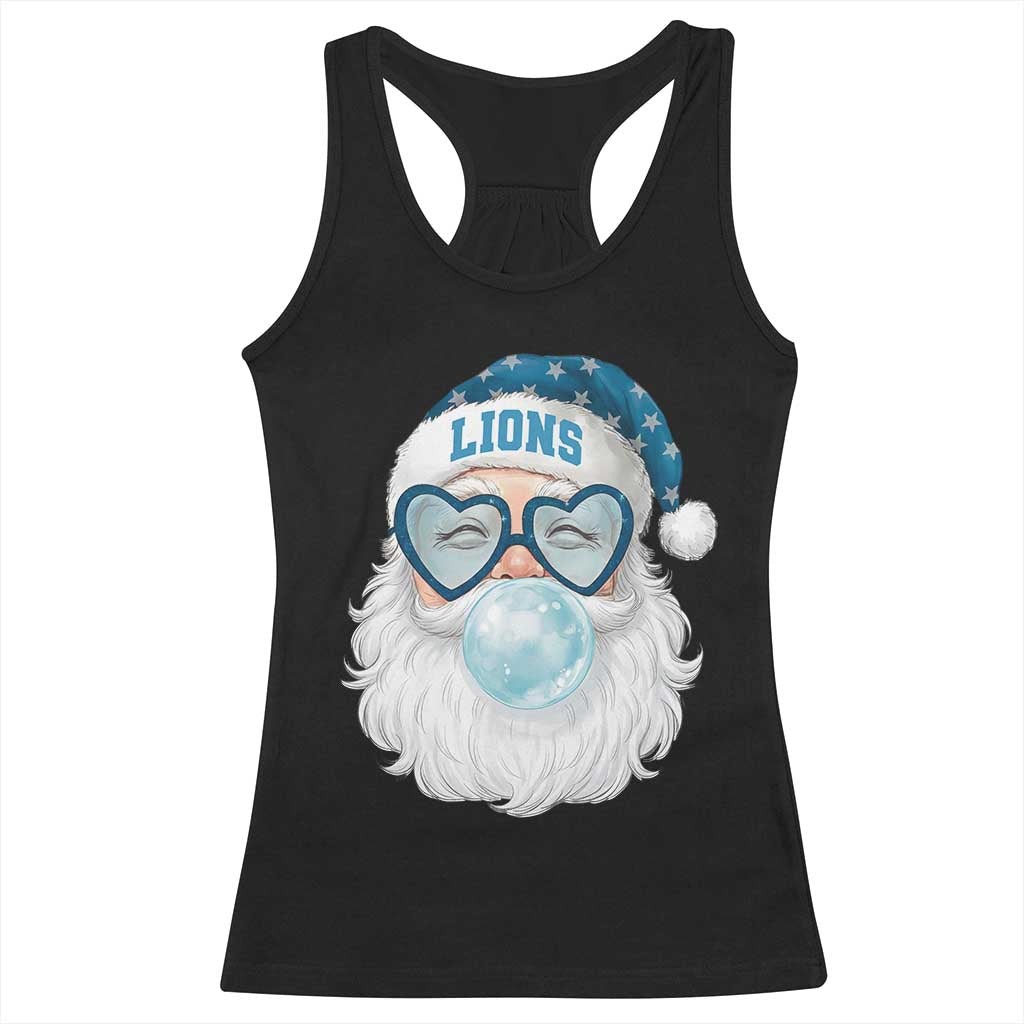 Christmas LF Racerback Tank Top Vintage Retro Santa Bubble Gum Game Day TS10 Black Print Your Wear