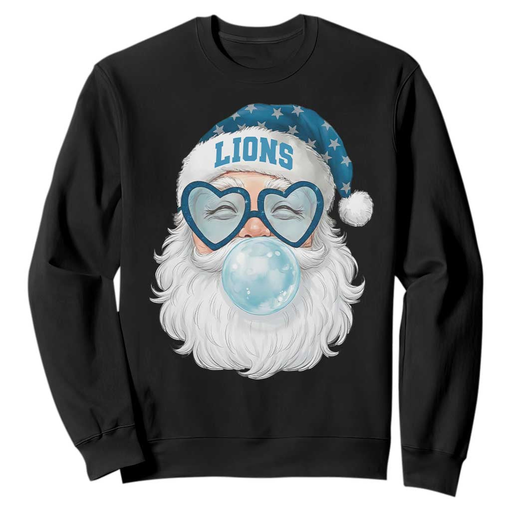 Christmas LF Sweatshirt Vintage Retro Santa Bubble Gum Game Day TS10 Black Print Your Wear
