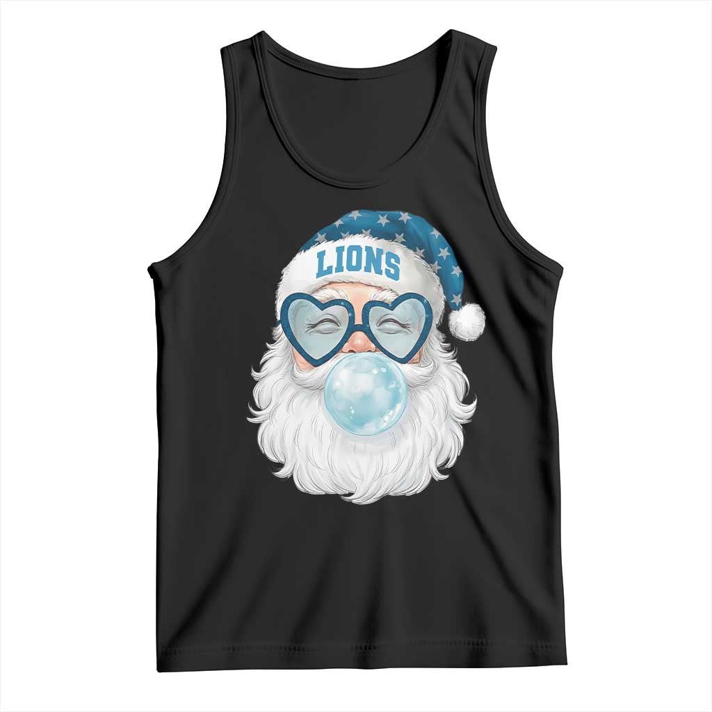 Christmas LF Tank Top Vintage Retro Santa Bubble Gum Game Day TS10 Black Print Your Wear