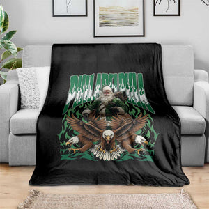 Funny Xmas Philly Throw Blanket Fly Santa Fly PFE Pride TS10 Print Your Wear