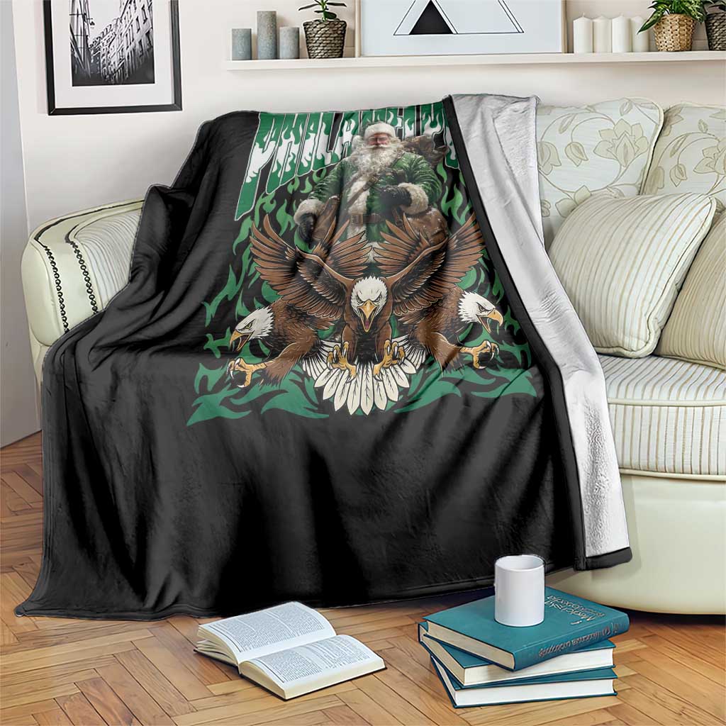 Funny Xmas Philly Throw Blanket Fly Santa Fly PFE Pride TS10 Print Your Wear