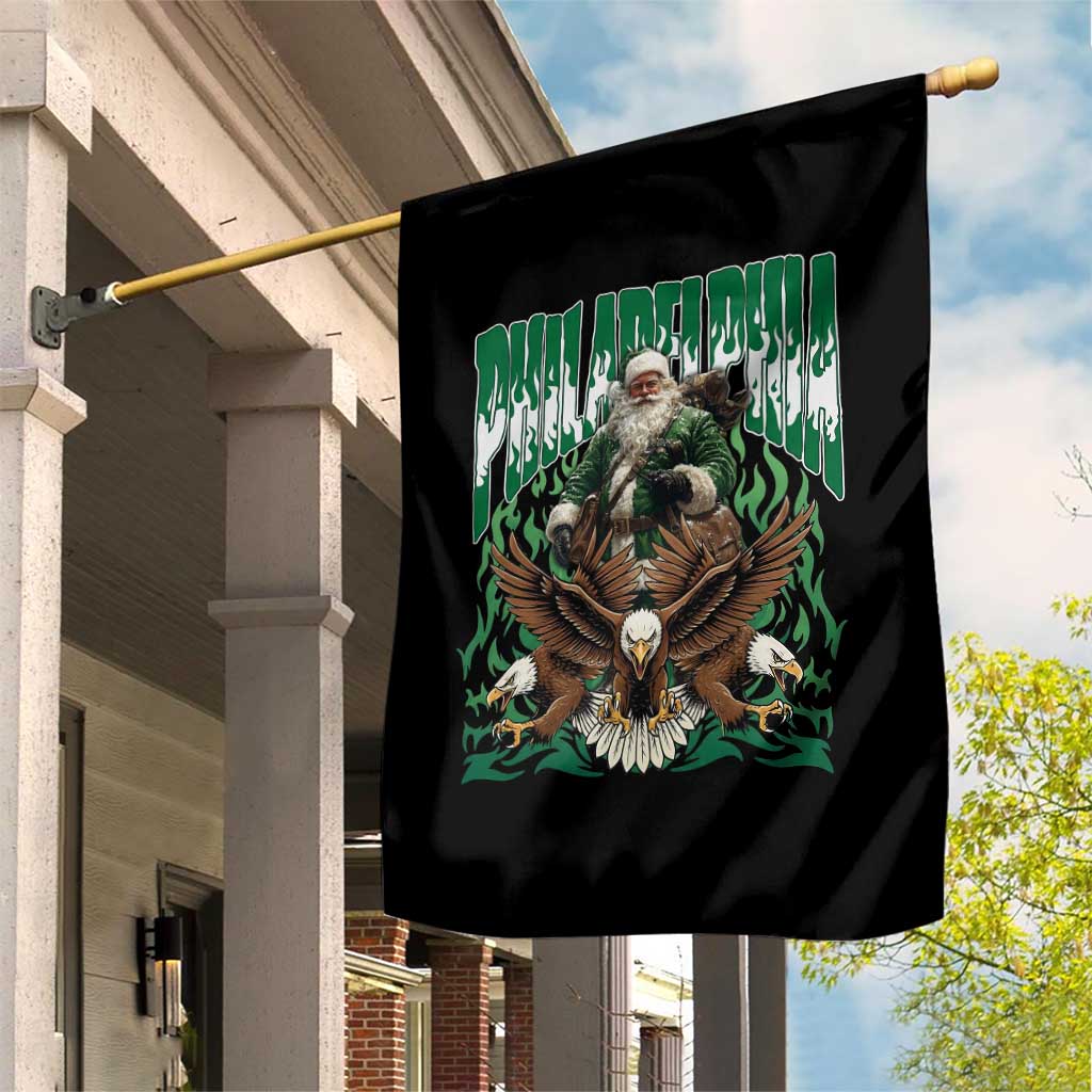 Funny Xmas Philly Garden Flag Fly Santa Fly PFE Pride TS10 Print Your Wear