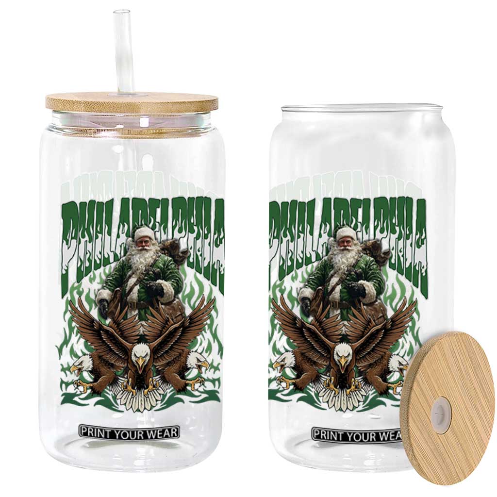 Funny Xmas Philly Glass Can Fly Santa Fly PFE Pride TS10 Print Your Wear