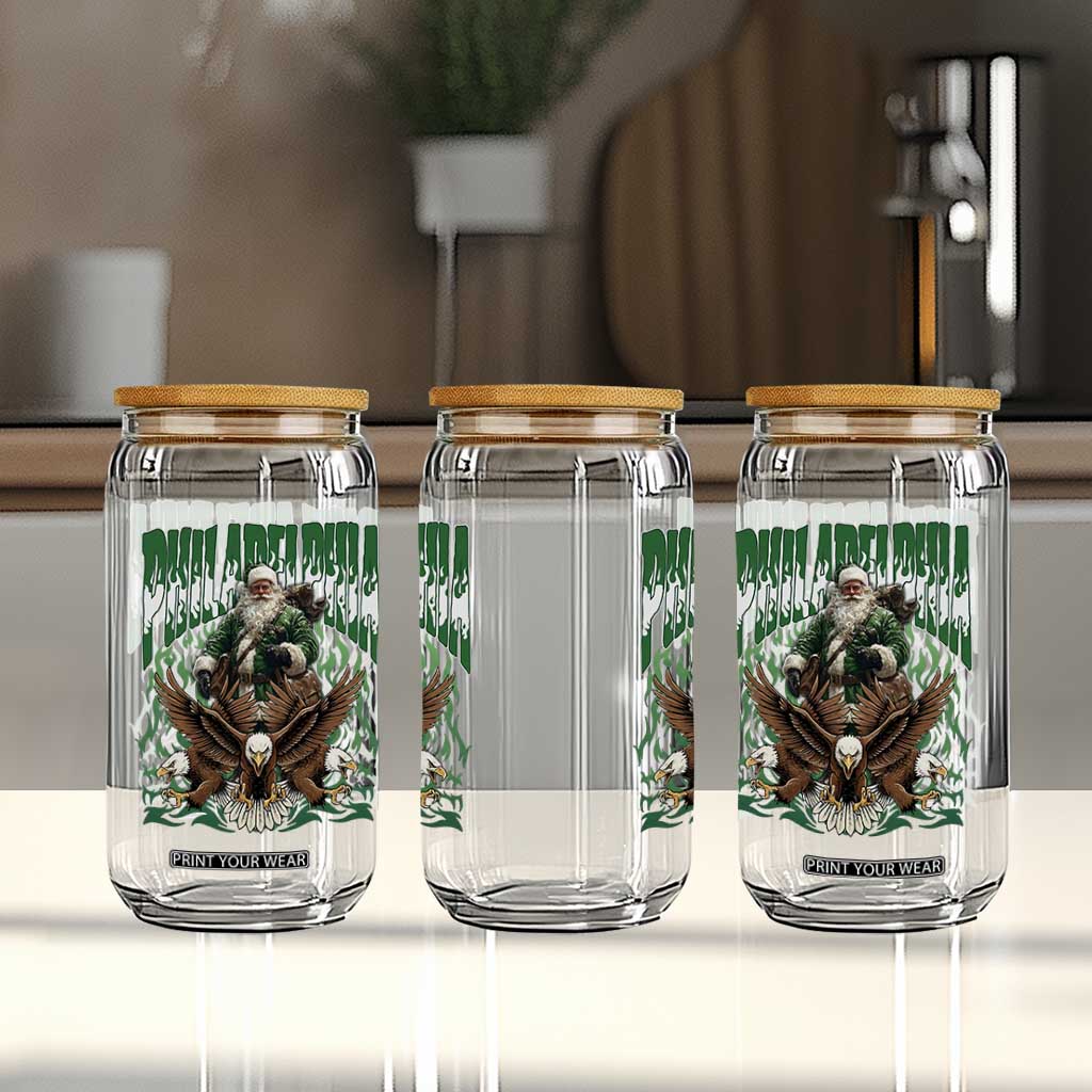 Funny Xmas Philly Glass Can Fly Santa Fly PFE Pride TS10 Print Your Wear