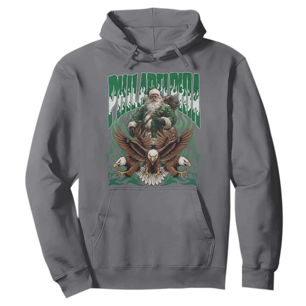 Funny Xmas Philly Hoodie Fly Santa Fly PFE Pride TS10 Charcoal Print Your Wear