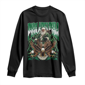 Funny Xmas Philly Long Sleeve Shirt Fly Santa Fly PFE Pride TS10 Black Print Your Wear