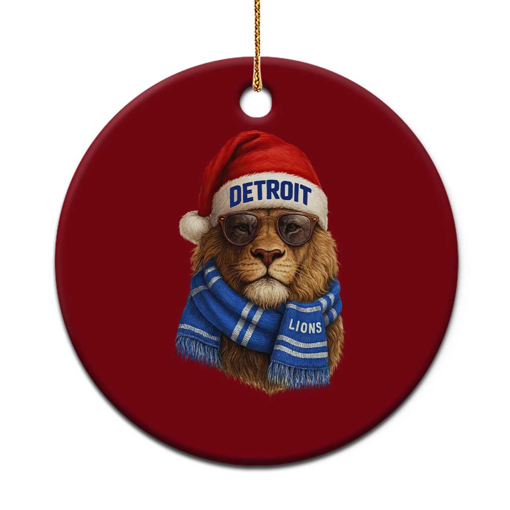Vintage LF Christmas Ceramic Ornament Game Day Santa Hat Football Lovers TS10 1pc Red Print Your Wear