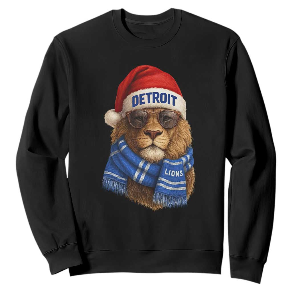 Vintage LF Christmas Sweatshirt Game Day Santa Hat Football Lovers TS10 Black Print Your Wear