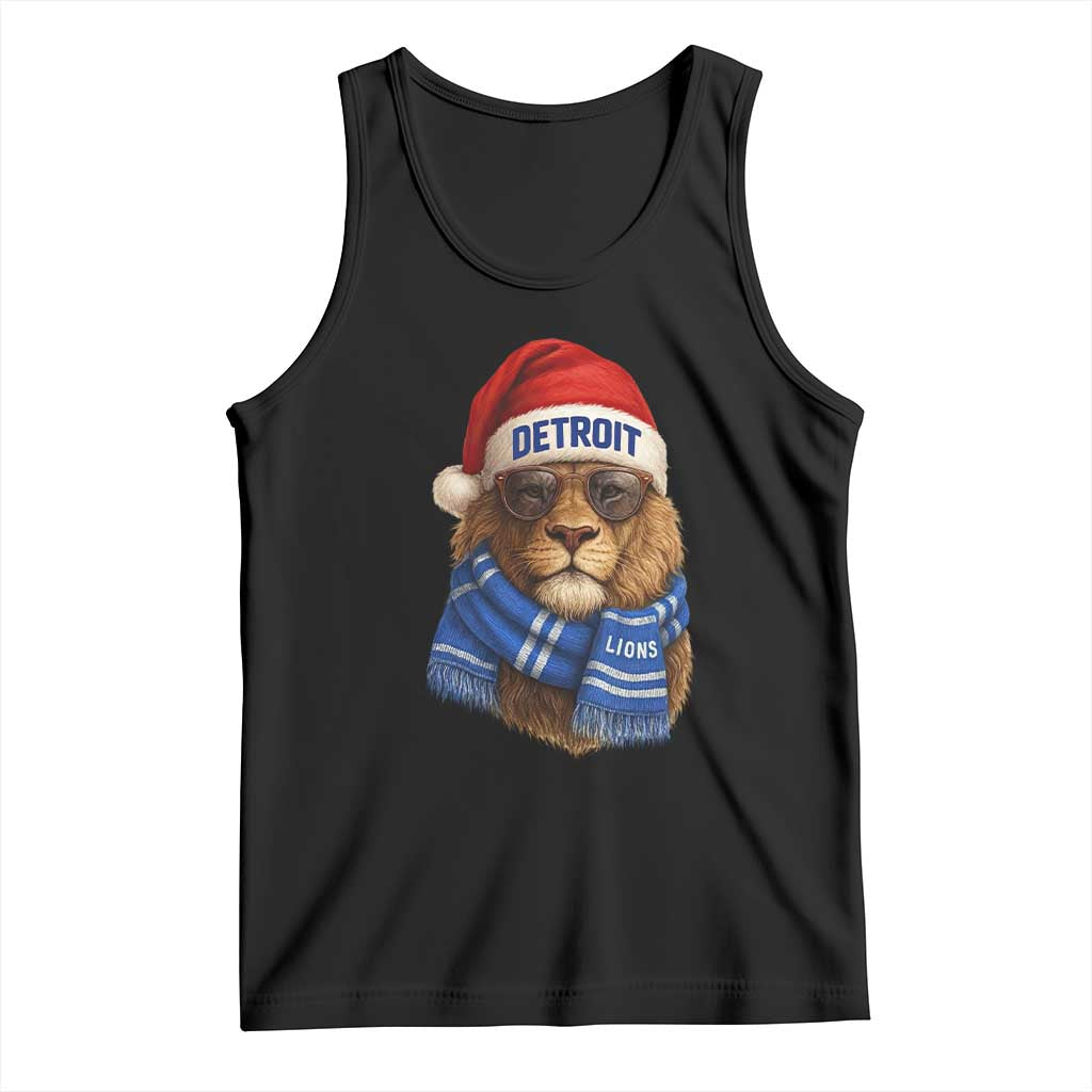 Vintage LF Christmas Tank Top Game Day Santa Hat Football Lovers TS10 Black Print Your Wear