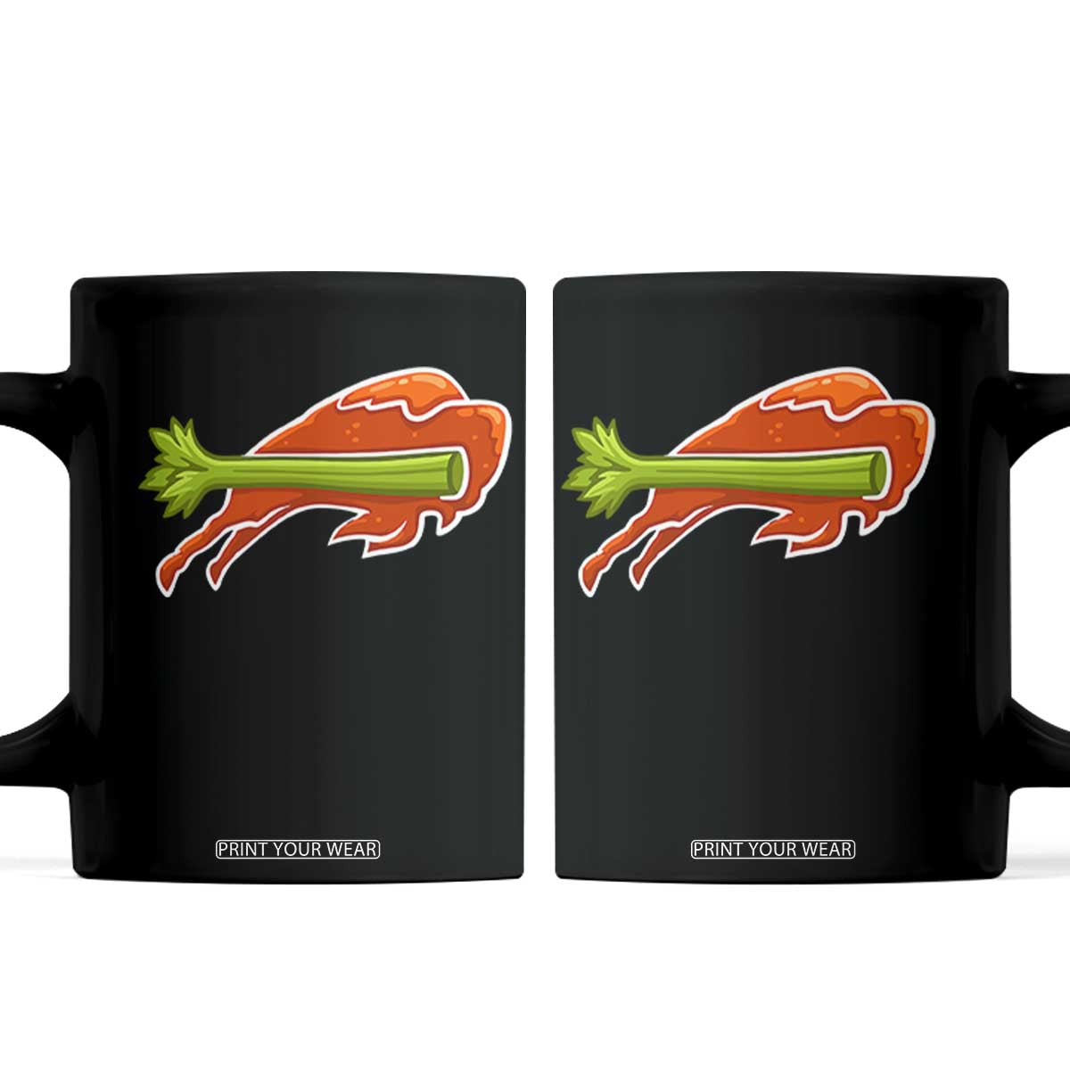 BFB Chicken Wing Coffee Mug Vintage 90s BFB Sports Fan Game Day TS10 Black Print Your Wear