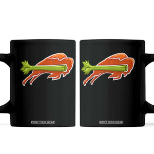 BFB Chicken Wing Coffee Mug Vintage 90s BFB Sports Fan Game Day TS10 Black Print Your Wear
