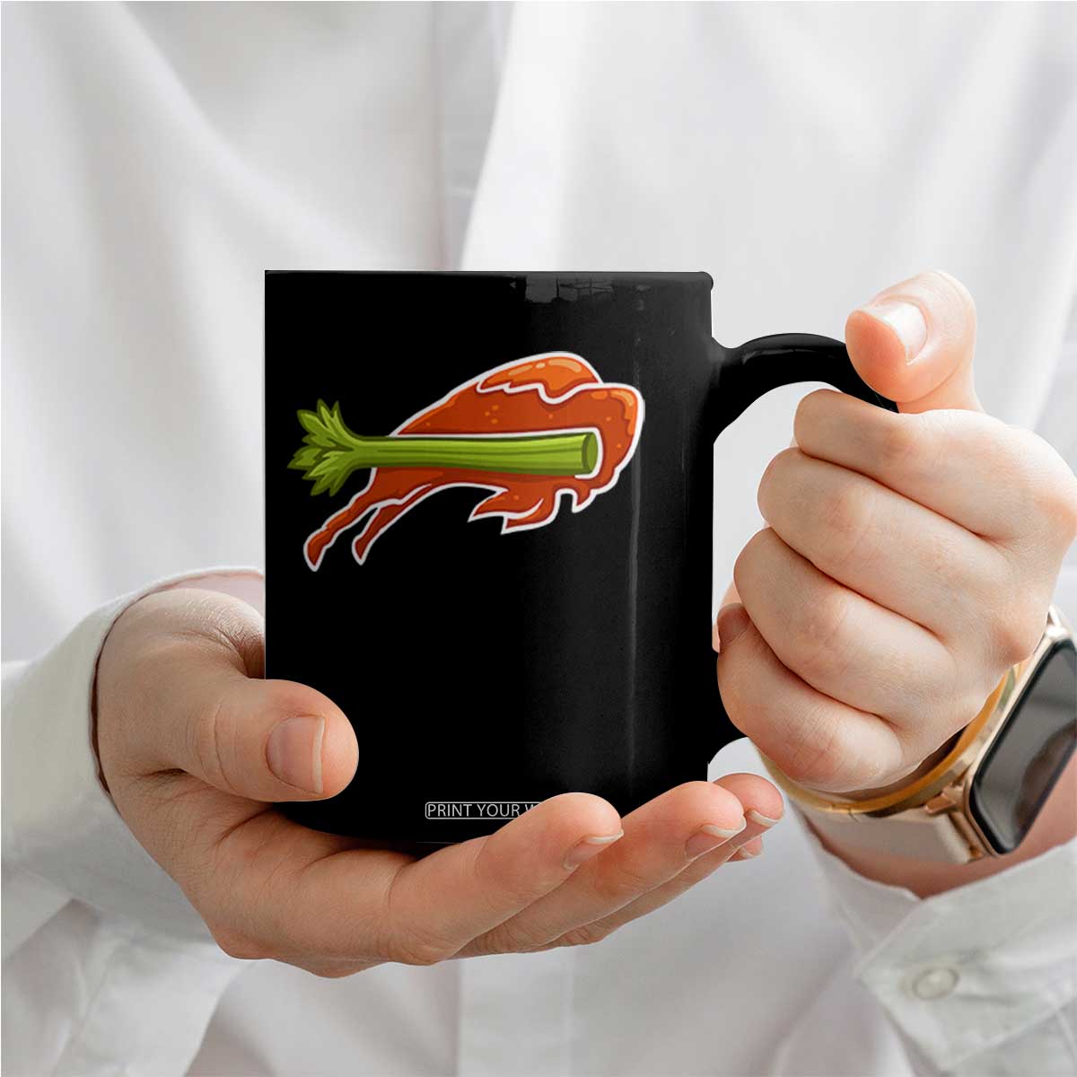BFB Chicken Wing Coffee Mug Vintage 90s BFB Sports Fan Game Day TS10 Print Your Wear