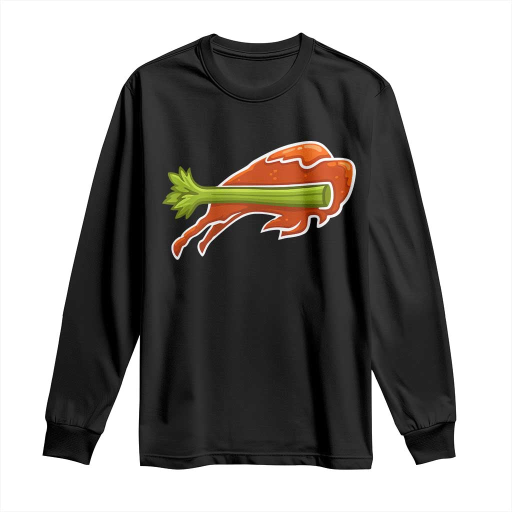 BFB Chicken Wing Long Sleeve Shirt Vintage 90s BFB Sports Fan Game Day TS10 Black Print Your Wear