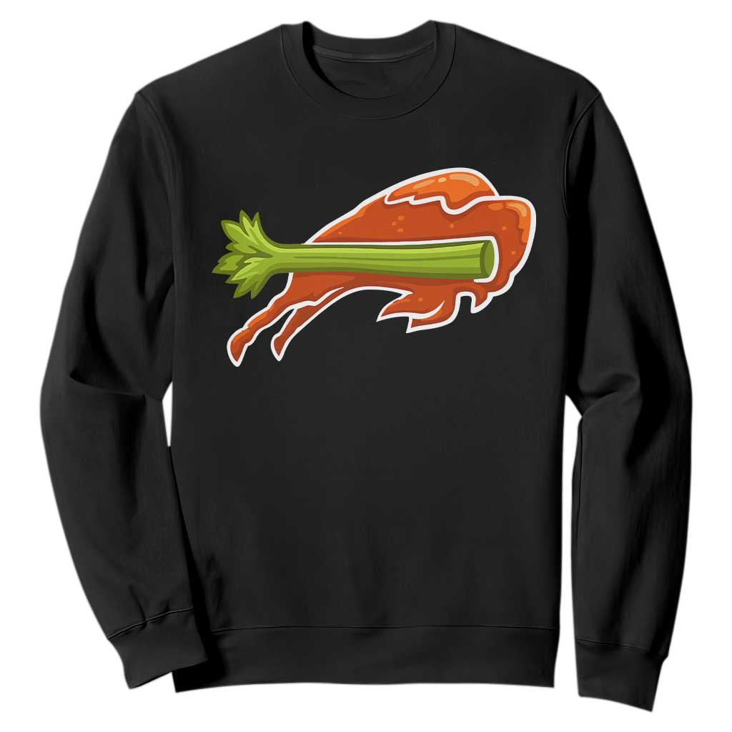BFB Chicken Wing Sweatshirt Vintage 90s BFB Sports Fan Game Day TS10 Black Print Your Wear