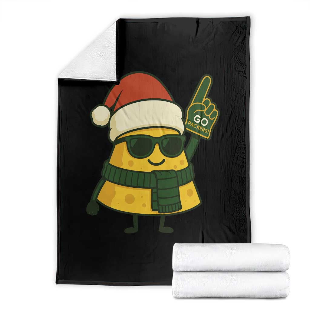 GB Fan Christmas Throw Blanket Gifts for Sports Fans Santa Hat TS10 Black Print Your Wear
