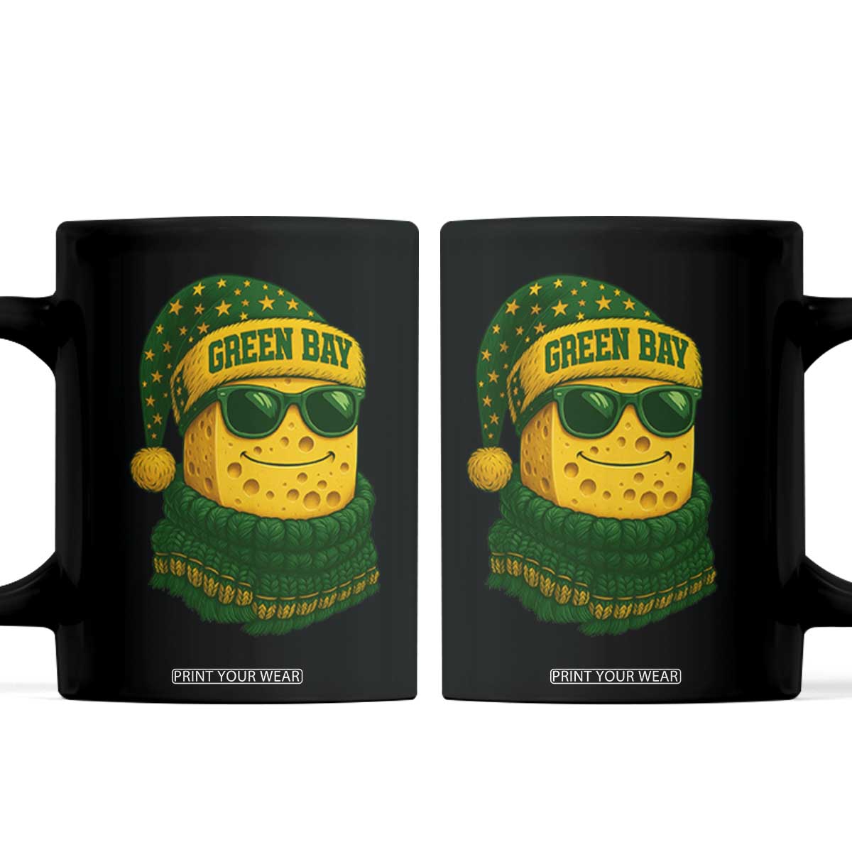 Christmas GB Coffee Mug Gifts for Sports Fans Santa Hat TS10 Black Print Your Wear