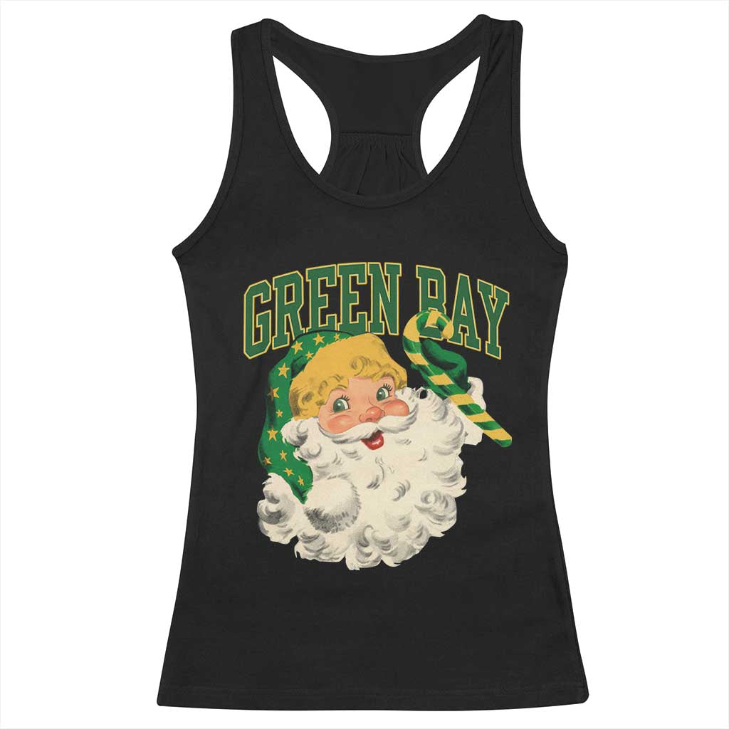 Christmas GB Fan Racerback Tank Top Vintage Varsity Retro Santa Claus Face Game Day TS10 Black Print Your Wear