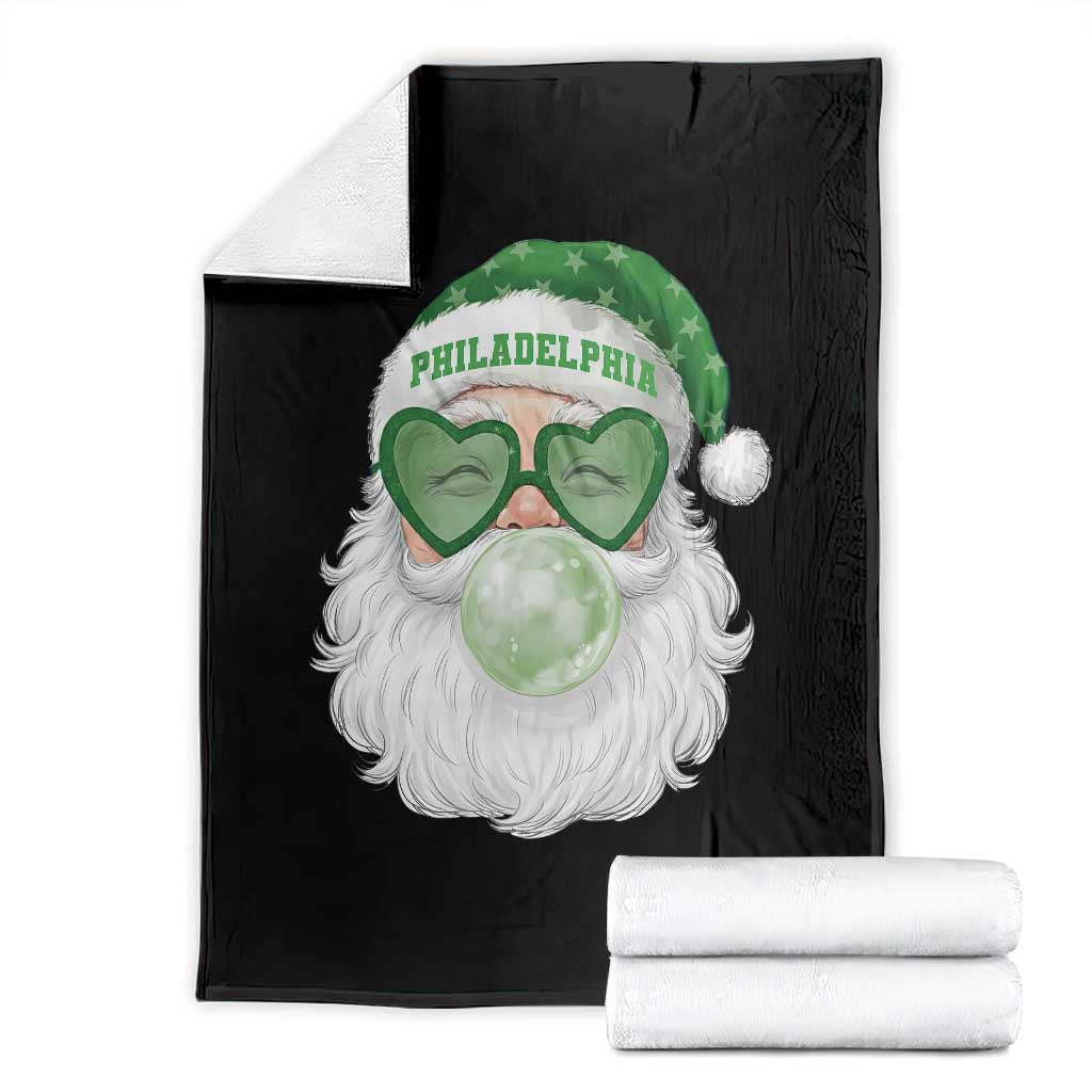 Christmas PFE Throw Blanket Vintage Retro Santa Bubble Gum Game Day TS10 Black Print Your Wear