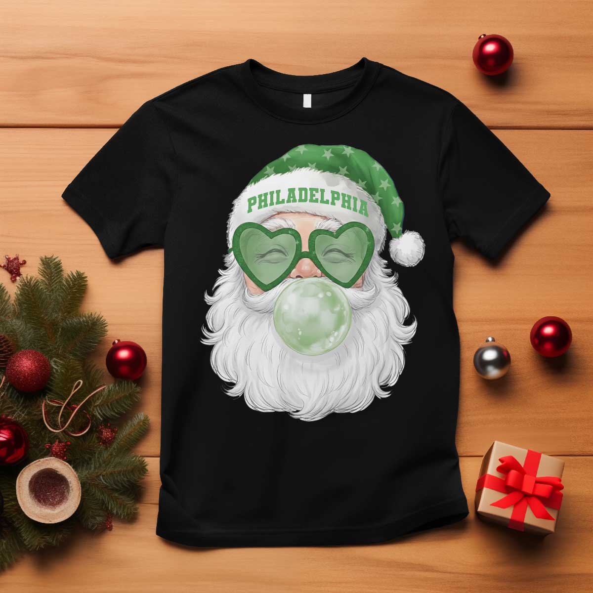 Christmas PFE T Shirt Vintage Retro Santa Bubble Gum Game Day TS10 Black Print Your Wear