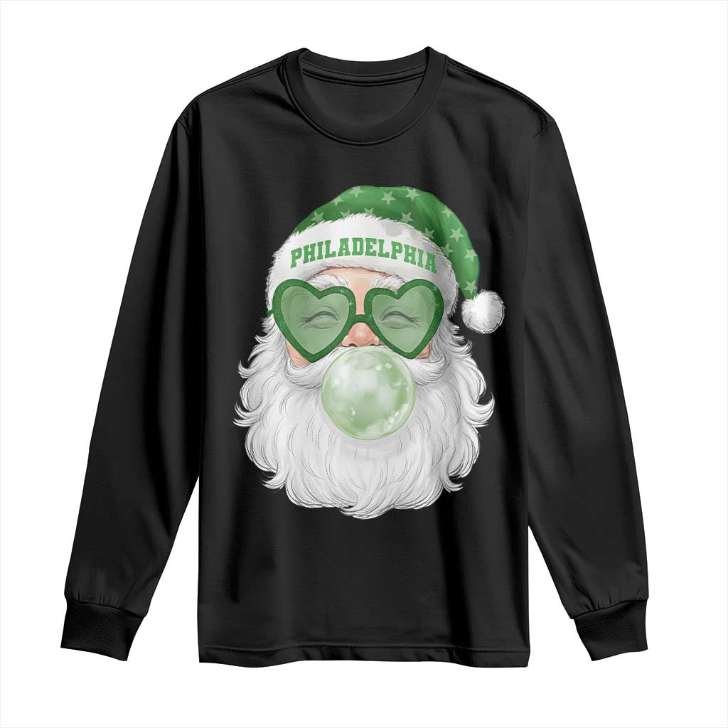 Christmas PFE Long Sleeve Shirt Vintage Retro Santa Bubble Gum Game Day TS10 Black Print Your Wear