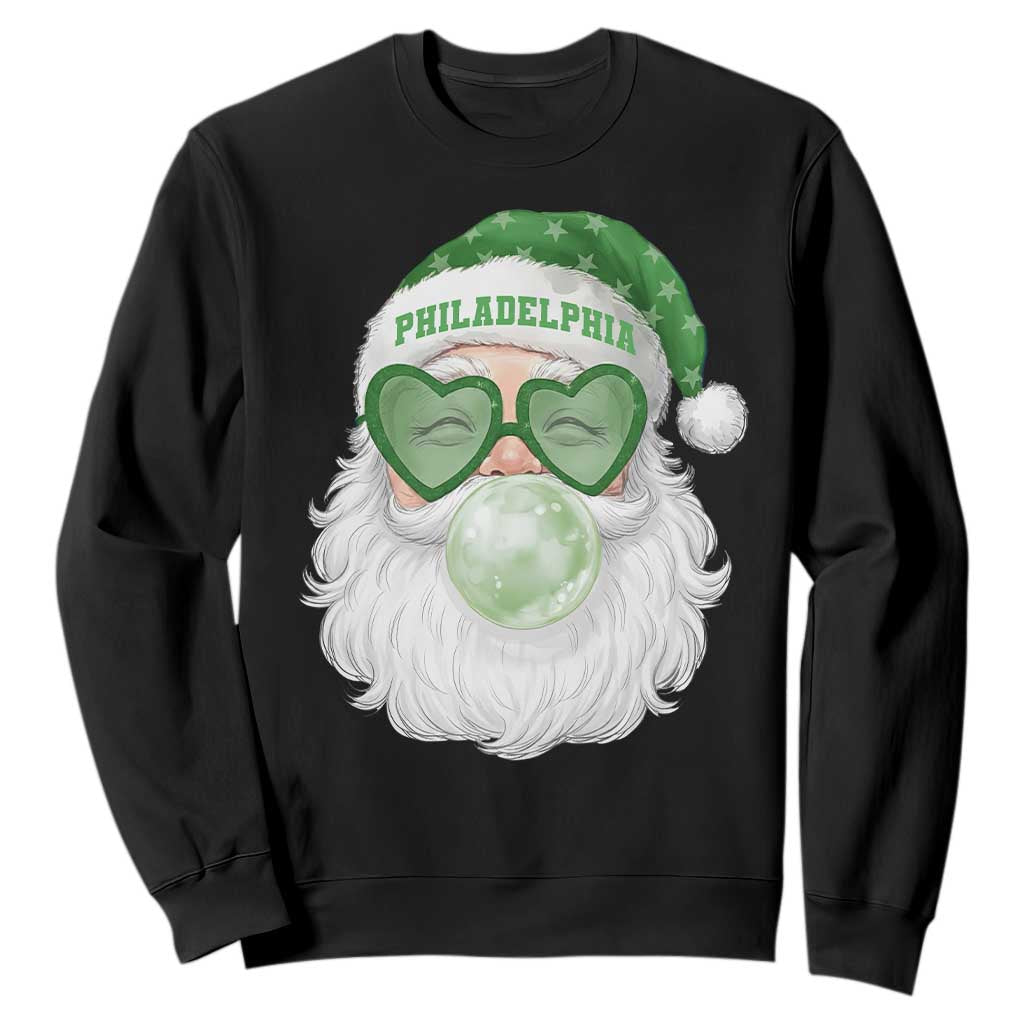 Christmas PFE Sweatshirt Vintage Retro Santa Bubble Gum Game Day TS10 Black Print Your Wear