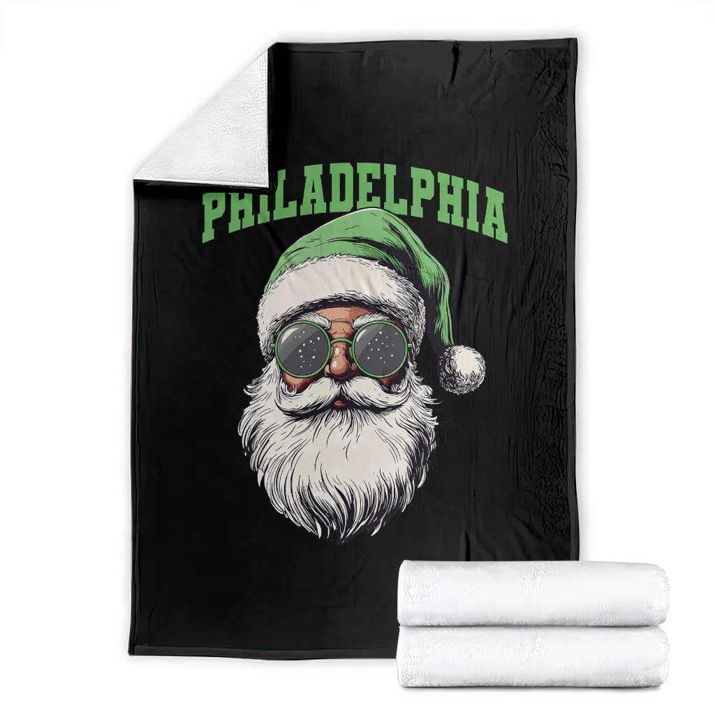 Christmas PFE Throw Blanket Vintage Santa Claus Face Game Day TS10 Black Print Your Wear