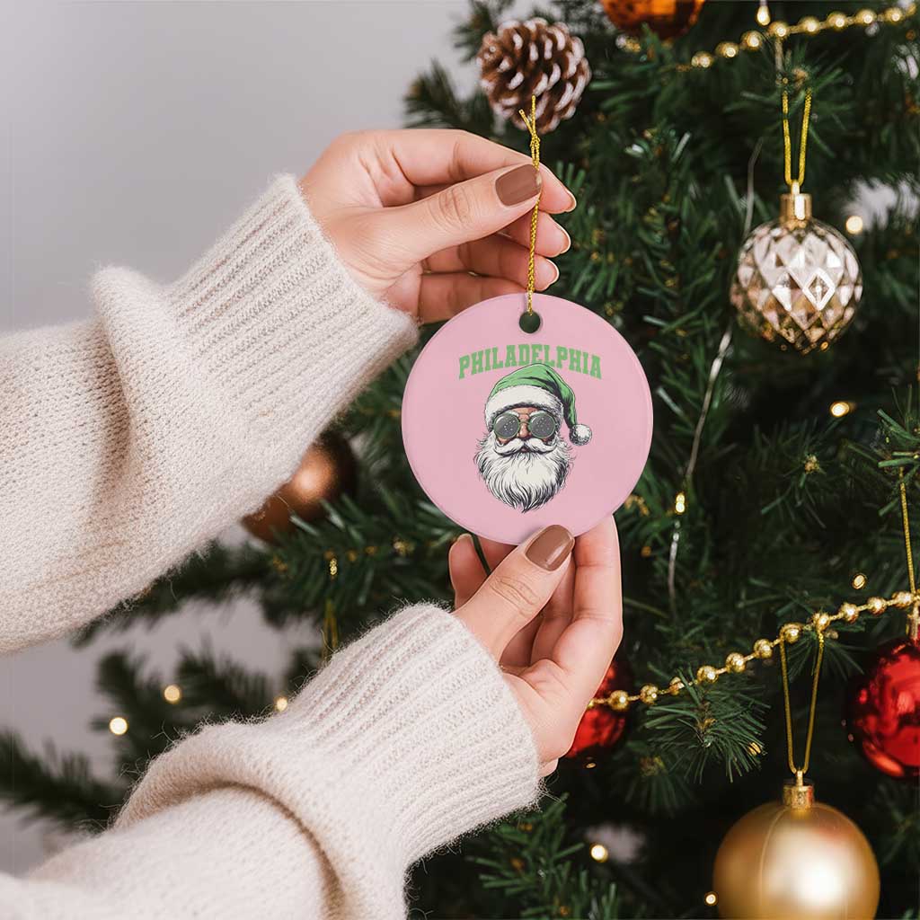 Christmas PFE Ceramic Ornament Vintage Santa Claus Face Game Day TS10 1pc Light Pink Print Your Wear