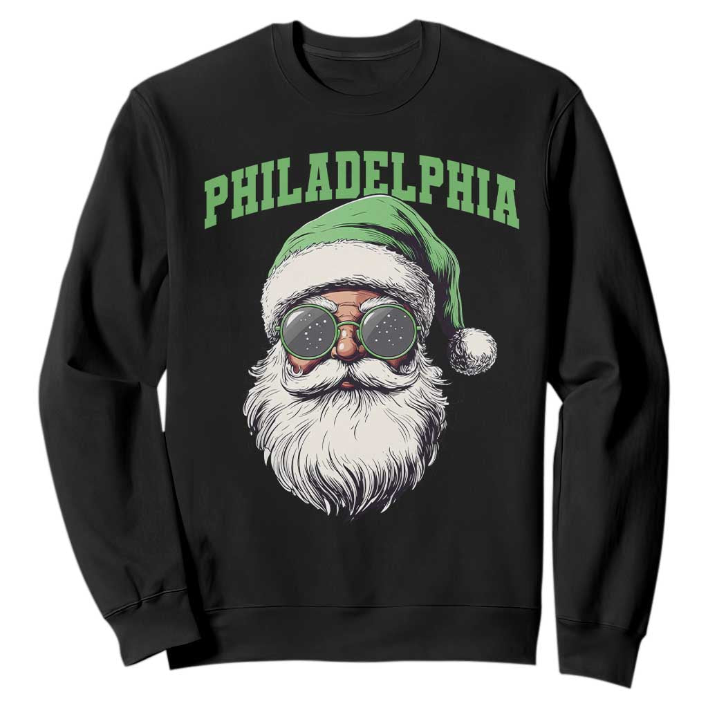Christmas PFE Sweatshirt Vintage Santa Claus Face Game Day TS10 Black Print Your Wear