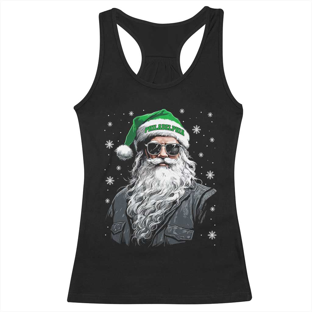 Vintage Christmas PFE Racerback Tank Top Retro Santa Game Day TS10 Black Print Your Wear