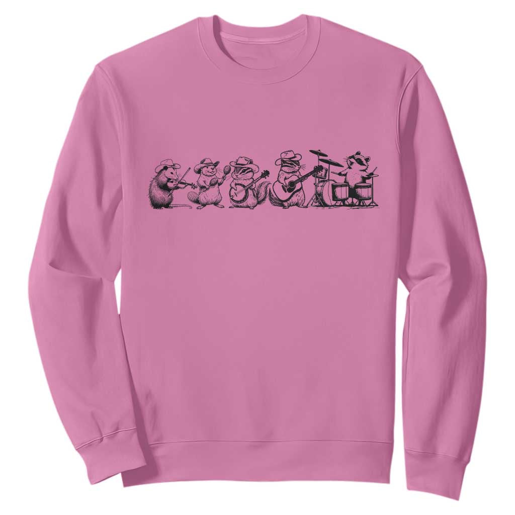 Animal Band Sweatshirt Funny Forest Animals Playing Instruments Vintage Music Lovers TS10 Azalea Print Your Wear
