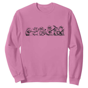 Animal Band Sweatshirt Funny Forest Animals Playing Instruments Vintage Music Lovers TS10 Azalea Print Your Wear