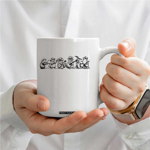 Animal Band Coffee Mug Funny Forest Animals Playing Instruments Vintage Music Lovers TS10 Print Your Wear