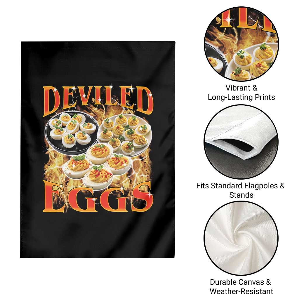 Deviled Eggs Garden Flag Vintage 90s Thanksgiving Funny Foodie Bootleg Graphic TS10 Print Your Wear