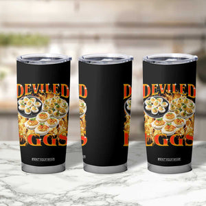Deviled Eggs Tumbler Cup Vintage 90s Thanksgiving Funny Foodie Bootleg Graphic TS10 Print Your Wear