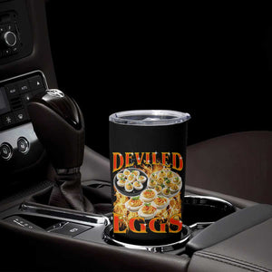 Deviled Eggs Tumbler Cup Vintage 90s Thanksgiving Funny Foodie Bootleg Graphic TS10 Print Your Wear