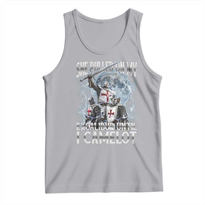 Funny Offensive Knight Meme Tank Top She Pulled On My Excalibur Bootleg TS10 Athletic Heather Print Your Wear