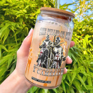 Funny Knight Meme Glass Can She Pulled On My Excalibur Offensive Medieval Warrior Bootleg TS10 Black Print Your Wear