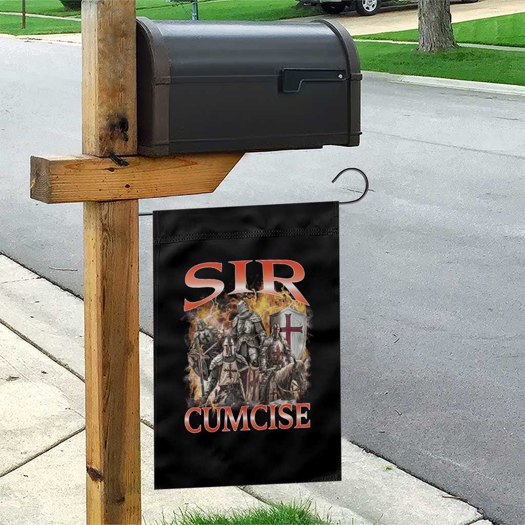 Knight Meme Garden Flag Sir Cumcise Funny Bootleg Graphic TS10 Print Your Wear