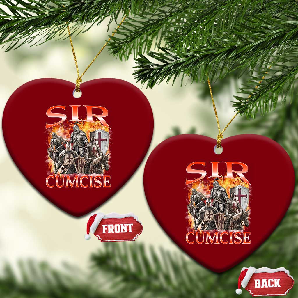 Knight Meme Ceramic Ornament Sir Cumcise Funny Bootleg Graphic TS10 Print Your Wear