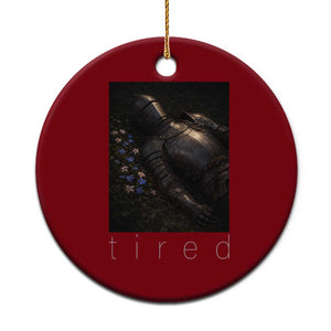 Tired Knight Ceramic Ornament Gothic Medieval Fantasy TS10 1pc Red Print Your Wear