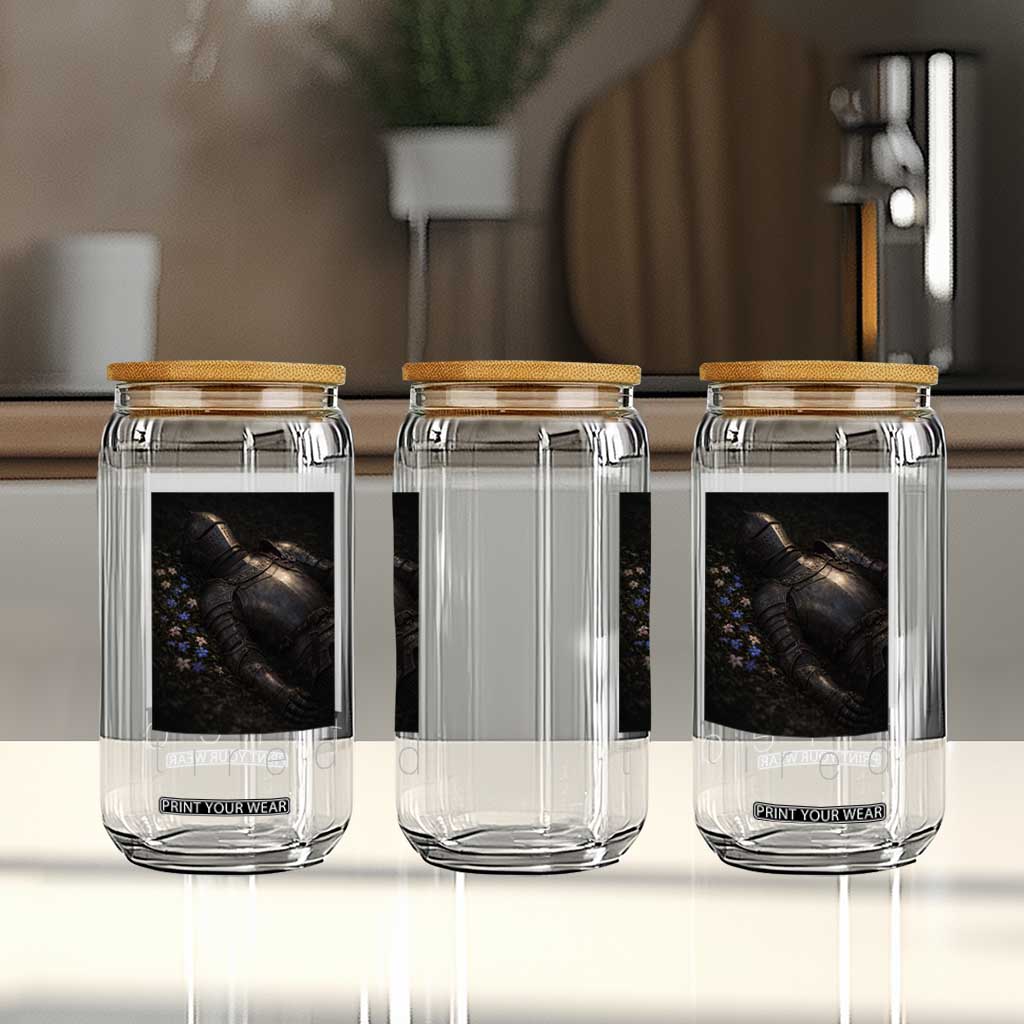 Tired Knight Glass Can Gothic Medieval Fantasy TS10 Print Your Wear